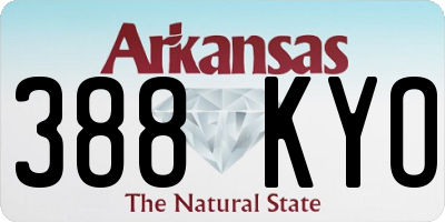 AR license plate 388KYO