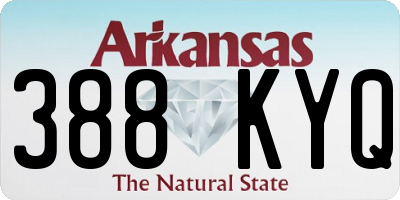 AR license plate 388KYQ
