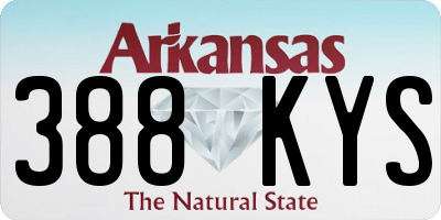 AR license plate 388KYS
