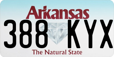 AR license plate 388KYX