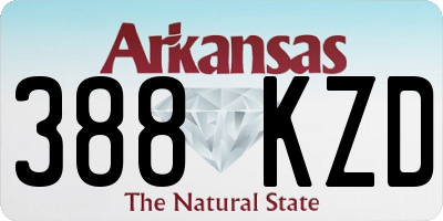 AR license plate 388KZD