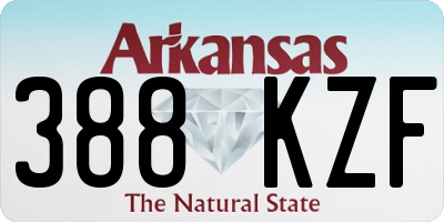 AR license plate 388KZF