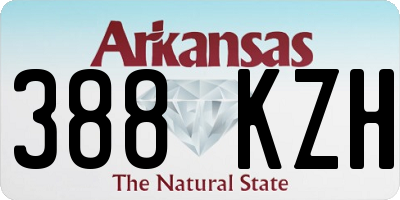 AR license plate 388KZH