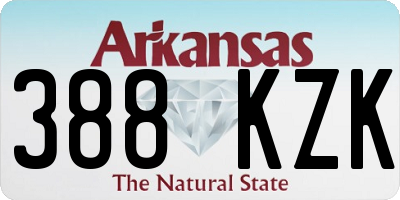 AR license plate 388KZK