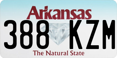 AR license plate 388KZM