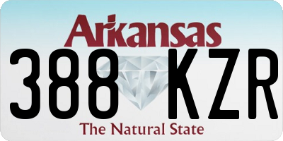 AR license plate 388KZR