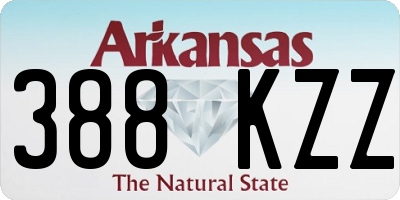 AR license plate 388KZZ
