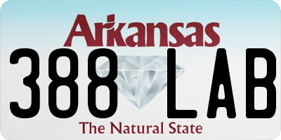 AR license plate 388LAB