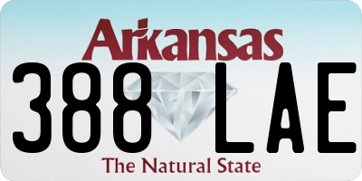 AR license plate 388LAE