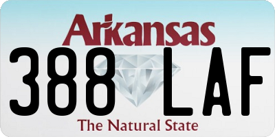 AR license plate 388LAF