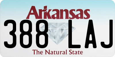 AR license plate 388LAJ
