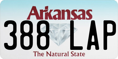 AR license plate 388LAP
