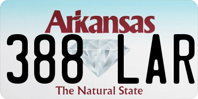 AR license plate 388LAR
