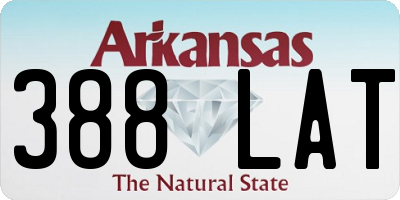 AR license plate 388LAT
