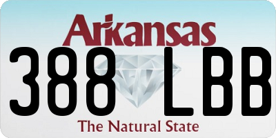 AR license plate 388LBB