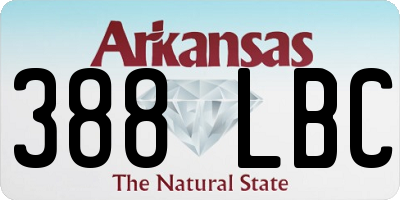 AR license plate 388LBC