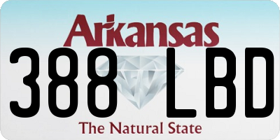 AR license plate 388LBD
