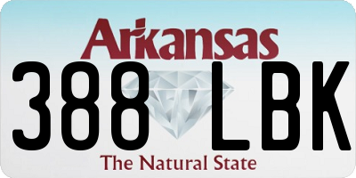 AR license plate 388LBK
