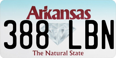 AR license plate 388LBN