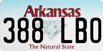 AR license plate 388LBO