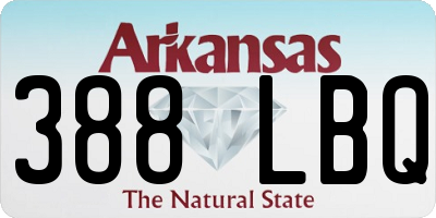 AR license plate 388LBQ
