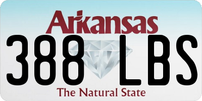 AR license plate 388LBS
