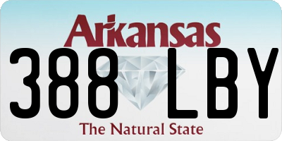 AR license plate 388LBY