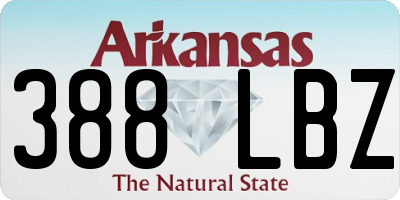AR license plate 388LBZ