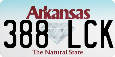 AR license plate 388LCK
