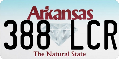 AR license plate 388LCR