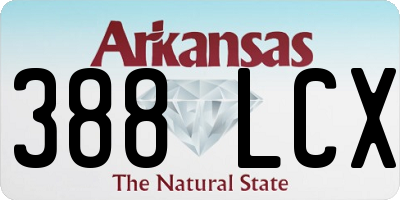 AR license plate 388LCX