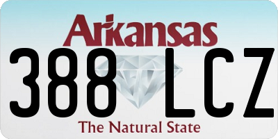 AR license plate 388LCZ