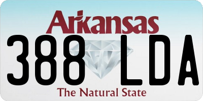 AR license plate 388LDA