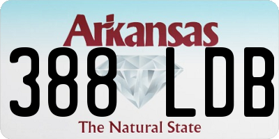 AR license plate 388LDB