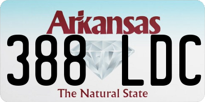 AR license plate 388LDC