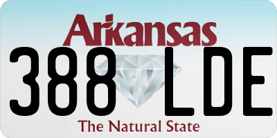 AR license plate 388LDE