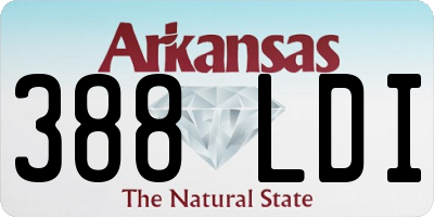 AR license plate 388LDI