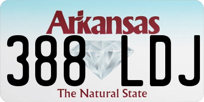 AR license plate 388LDJ