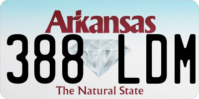 AR license plate 388LDM