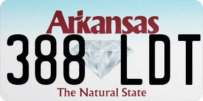 AR license plate 388LDT