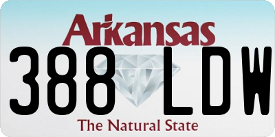 AR license plate 388LDW