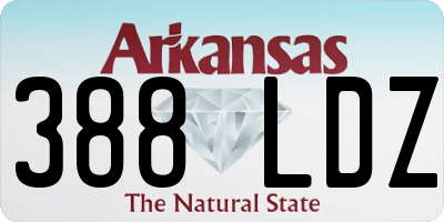 AR license plate 388LDZ