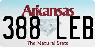 AR license plate 388LEB