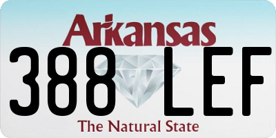 AR license plate 388LEF