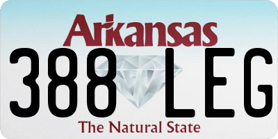 AR license plate 388LEG