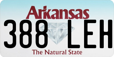 AR license plate 388LEH