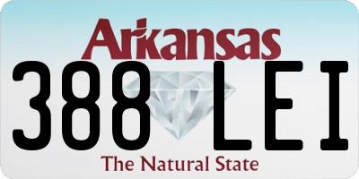 AR license plate 388LEI