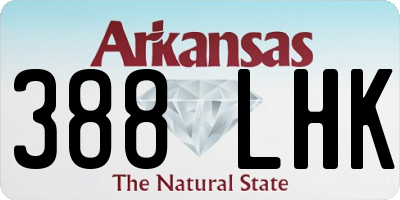 AR license plate 388LHK
