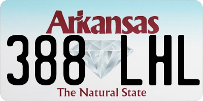 AR license plate 388LHL