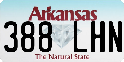 AR license plate 388LHN